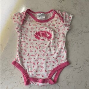 Pink and White Kids One Piece